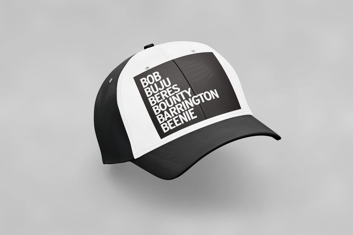 Black and white Heroes cap